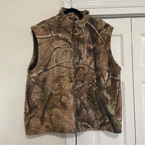 Realtree Camo Men's Zipper Fleece Vest Scentlok Size XL